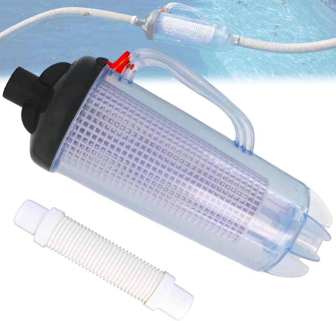 in-line Swimming Pool Leaf Canister Automatic Vacuum Suction Swimming Pool Cleaners with Mesh Basket Compatible with Hayward, Zodiac Baracuda, Pentair