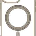 CQ XCARSON & QUINN Rise Professional Shield Compatible with iPhone 16 Pro Max Clear Beige TPU Case Premium 10-Foot Drop Protection 360 Kickstand Magnetic Design (iPhone 16 Pro Max, Clear/Beige)