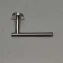 Stainless Steel Toilet Paper Holder Wall Mount Screw-Fixed Bathroom Tissue Rack with Smooth Edges Versatile Vertical Horizontal Installation for Home and Hotel Use