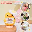 3 x Pawzity Gift for Mom from Daughters, Son for Mom - Cute Christmas, Mothers Day, Birthday Gifts for Moms - Emotional Love Support Moms Crochet - Duck Knitted Positive Doll