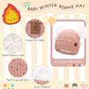 FZ FANTASTIC ZONE Toddler Kids Winter Hat Beanie Pompom Warm Fleece Baby Hats 0-6 12 Months 1 2 3 4 Year Old Girls Boys Gifts