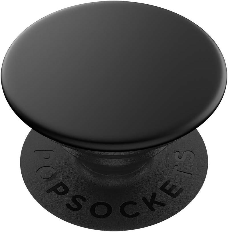 PopSockets Phone Grip with Expanding Kickstand, Adhesive Grip - Aluminum Black