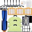 Replacement Parts for Shark AV2610WA RV2610WA Matrix Plus 2- in-1 Robot Vacuum Cleaner,1 Main Brush,3 Filters,3 Mop Pads,6 Side Brushes,1 Pre Filter,1 Filter&1 Pre-Motor Foam&Felt Filter