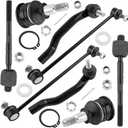 MYSMOT K90349 ES3717 ES3716 EV471 K80281 Front Stabilizer Sway Bar Links Inner & Outer Tie Rod Ends Lower Ball Joints for Acura MDX 2001-2006 Honda Pilot 2003-2008, Pack of 8