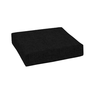 24 in. x 24 in. x 4 in.  Outdoor Chair Cushion, Black