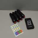 Digital Energy Wireless Handheld Game Buzzer System - Console Displays First Buzz-in - Great for Jeopardy, Family Feud, Trivia and Buzzer Games - 4 Joystick Buzzers