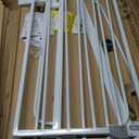 Regalo Safety 29-49" Easy Step Extra Wide Baby Gate for Doorways & Bottom of Stairs, Pressure Mounted Safety Gate with Door for Babies, Toddlers & Pets, White