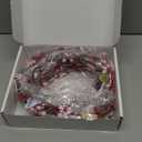 Hotop 6 Feet Valentine's Day Berry Garland Red Pink Galentines Day Artificial Garland with Handmade Foam Hearts Decorations for Mantle Fireplace Valentines Heart Table Decor Wedding Wreath DIY Craft