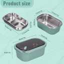 Lunch Box 1200ml 2 Layers Hot Food Lunch Containers with Spoon, Portable Adult Bento Lunch Box Cold and Hot Food Storage for School Office Outdoor Travel