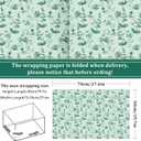 12 Sheet Eucalyptus Leaves Wrapping Paper Watercolor Greenery Elegant Gift Wrap Paper Bulk Botanical Decorative Craft Art Paper for Wedding Party DIY Wrapping Supplies, 19.7 x 27.6 inch