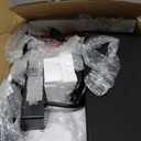 Huuger Nightstand with Charging Station, Side Table with Fabric Drawers, End Table with Open Shelf, Bedside Table with USB Ports and Outlets, Night Stand for Bedroom, Rustic Brown and Black (11.8"D x 15.7"W x 23.6"H (2 Drawers))