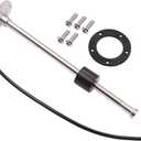 KAOLALI Fuel Gas Sender Stainless Steel Fuel Sending Unit Marine Boat Water Level Gauge Sensor 5 Hole fit Fuel &Water Gauge 0~190ohm 240~33ohm (0-190ohm, 6"(150mm))