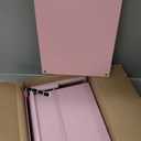 OPNICE Desk Organizers and Accessories, Dual Monitor Stand Riser with Drawer and 2 Pen Holders, Desk Shelf Wood Computer Racks for Office Workspace Organizers, Desktop Organization (Pink Wood)