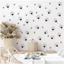 Modern Leaf Wall Stickers Ginkgo Leaves Wall Decals Peel and Stick Black Line Tree Leaf Wall Stickers Removable Modern Wall Stickers Botanical Plant Leaf Wall Decals for Bedroom Living Room Decor