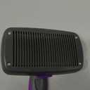 Hertzko Self Cleaning Slicker Brush for Dogs and Cats - Pet Hair Brush for Shedding Long and Short Hair - Easy Clean Retractable Bristles - Cat and Dog Grooming Tool - Purple