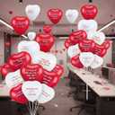2 x 80 Set Valentine's Day Office Decor for Employees Staff Funny Work Decorations Celebrate Team Bonding for Workplace Coworker Office (Heart)