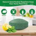 Pest Rodent Repellent, 24 Pack Peppermint Oil Repellent for Mouse Rats Spider Roach Ant Squirrel Pest Control Indoor & Outdoor, Natural Mice Deterrent Replace Trap Poisoning Family & Pet Safe Green