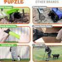 Pupzle Dog Pooper Scooper with Bag Attachment, 40" Long Handle Pooper Scooper for Large Dogs, Dog Poop Scoop for Yard, Large Capacity Swivel Bin and Rake, Lavender Scented Bags (Green)