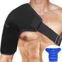 NEWGO Shoulder Ice Pack Rotator Cuff Cold Therapy, Ice Pack Shoulder Wrap Cold Compression Sleeve for Pain Relief, Surgery Recovery, Bursitis - Extra Large