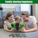 Protective Trading Card Albums - 4 Pocket Double Sided Collection Binder for 400 Cards, Durable Scratch-Resistant PU Cover, Sleeves for 3 Ring Binder, Portable Organizer for MTG Game Card(Green Rosha)