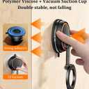 Vacuum Suction Cup Phone Mount,Hands-Free Magnetic Shower Cell Phone Holder,Adjustable Phone Suction Grip for Mirror/Car Dashboard/Gym,Compatible with MagSafe iPhone 16/15/14/13/12 (X20)