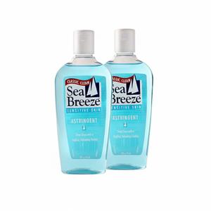 Sea Breeze Astringent Sensitive Skin - Facial Cleanser with Natural Oils for Deep Pore Cleansing and Acne Control - Refreshing Face Cleanser - 2 pc (10 Fl Oz (Pack of 2))