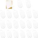 20 PCS Sublimation Paper Clips, 1.97×3.94 Inch Acrylic Sublimation Clipboard Blanks, Suitable for Crafts, Gifts, Home, Office, School DIY Supplies