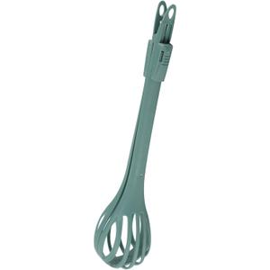 Wenai 2-in-1 Multifunctional Egg Beater & Food Clip  Handheld Whisk Blender with Nylon Whisk & Silica Clip Head  for Baking, Stirring, Gripping, Egg Separating & Kitchen Organization (Green)