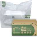 Reli. To Go Bags/Take Out Bags (100 Count) (Large 23" L x 12" W x 12.5" H) Reusable Plastic Bags with Handles - Die Cut Handle - Plastic | Use for Shopping, Business, Carry Out, Restaurant