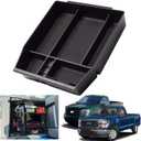 2024 2025 F150 Console Tray Center Console Organizer Tray for 2025 2022 2023 2024 Ford F150 Raptor Center Armrest Glove Storage Box for Ford F150 2022 Accessories F150 Armrest Secondary Storage Box