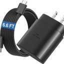 For Samsung Galaxy Z Flip 7/Fold 7/Flip 7 FE/Flip 6/Z Fold 6/Z flip 5/Z Fold 5/Z Flip 4 Charger Block [25W]Super Fast Charger Block USB Type C Fast Charging Cord [6.6FT] High Speed Adapter USB C Phone