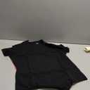 PUMIEY Bodysuit for Women Short Sleeve Body Suit Summer Tops Jet Black XXX-Large