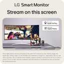 LG 34SR60QC-W 34-inch QHD (3440x1440) Curved Smart Monitor with Streaming, UltraWide Screen, webOS, HDR10, 100Hz, Built-in Speaker, AirPlay2, Screen Share, Bluetooth, ThinQ App, White