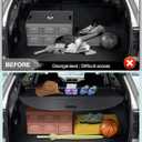 Powerty Cargo Cover for 2015-2018 2019 Subaru Outback Accessories Trunk Cover Retractable Trunk Shielding Shade Cargo Luggage Cover No Gap (Only for Power Liftgate)