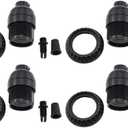 MDXing Set of 8 E26 U.S. Bakelite Half-Thread Heads Plastic Standard Screw Sockets for LED CFL Halogen Incandescent Office and Terrace Bulb Pendant Black