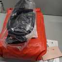 QPAU Blow up Inflatable Toddler Travel Bed with Sides, Toddler Air Mattress for Camping, Traveling, Hotel, or Home Use, Hand Pump Included (Red)