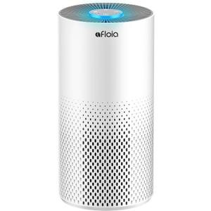 Afloia Air Purifiers for Home Bedroom Large Room Up to 1076 Ft, 3-Stage Filter Cleaner Odor Eliminator, Remove Pets Dust Dander Hair Allergy Mold Pollen Smoke Smell, Quiet 22 dB, 7 Colors Night Light