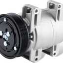 A/C Compressor Fit for Nissan Rogue 2008-2016, Rogue Select 2014-2015 L4 2.5L CO 11200C Automotive Replacement AC Compressor with Clutch 92610JM01C, 92600-JM01B