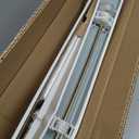 Lotus & Windoware Cordless Faux Wood Blind, Smooth, Bright White, Privacy Slats, Blinds for Indoor Windows, 43" Wide x 36" Long