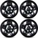 Wheel Skins Compatible with Toyota Tacoma 2005-2023 16 inch Wheel Covers Set of 4 Packs (Glossy Black)