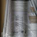 Himix 6 Tier Foldable Storage Shelves, Expandable Folding Bookshelf with Wheels, Changeable into 2 Shelf Units, Collapsible Adjustable Storage Rack Metal Shelves for Garage Kitchen, Basement, White