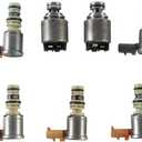 7pcs 8683167 5 Speeds Transmission Shift Solenoid Kit for 1999-2005 Duramax 1000/2000 Allison Replace OE 8683167 D116420A 29533074 29533075 29536833 Refurbished
