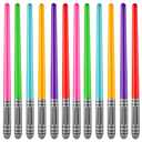 Bedwina Inflatable Light Sabers for Kids - (Pack of 12) 35-inch Neon Color Blow-Up Toy Saber Swords, Party Favors, Goodie Bags, Star Galaxy Theme Birthdays & Prize Toys