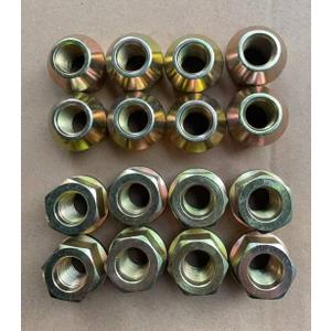 16pcs Factory Style 9/16-18 Open Design Bulge Wheel Lug Nuts 611-162 Replacement for 1994-2010 Dodge Ram 2500 3500 SRW & 2007-2009 Ram 1500
