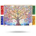 Puzzle Board with Drawers and Cover Rotatable 360-Degree Wheels 1000 Pieces Lightweight Portable Wooden Puzzle Table for Adults Kids 30'' x 22''