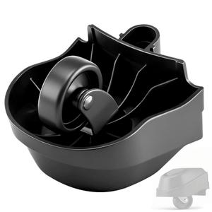 12388 Foot Caster & 12293 Caster Wheel Compatible with Ridgid 6 & 16 Gal Wet/Dry Vacuum, Used for Plate-Casters Fits WD16650 WD06350 WD1665M WD1635 Models