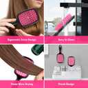 4 Pack Vented Detangling Hair Brush - Detangler Hairbrush with Soft Bristles for Effortless Tangle Free - Ideal for Wet Dry or Curly Damaged Hair for Women Men Kids