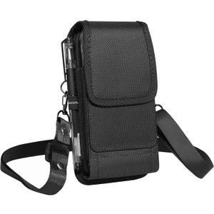 Dual Phone Holster Case for 2 Phones, Diihossbox 2 Cell Phone Pouch with Belt Clip for iPhone 16 15 14 13 12 11 Pro Max/16 15 14 Plus Galaxy S23 S22+ S21 S11+(Fits Otterbox Commuter Case)