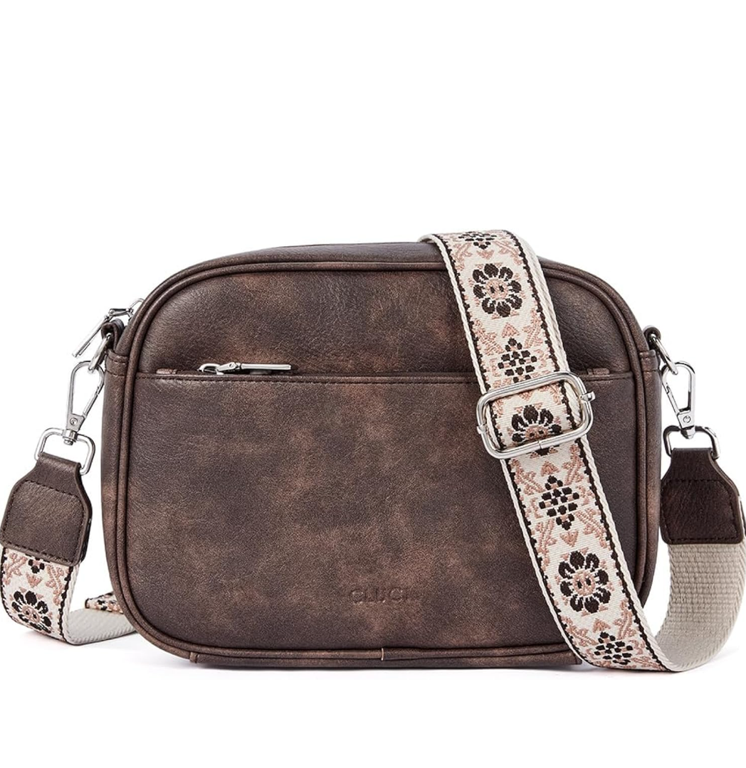 CLUCI Crossbody Bags for Women, Vegan Leather Shoulder Handbags，Purses for Women with Adjustable Wide Strap