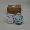Sweese Small Bowls - 4 Oz Mini Bowls Set of 6, Dipping Bowls for Sauces, Blue Porcelain Dessert Bowls for Kitchen, Dishwasher & Microwave Safe, Multicolor, Cool Assorted Colors